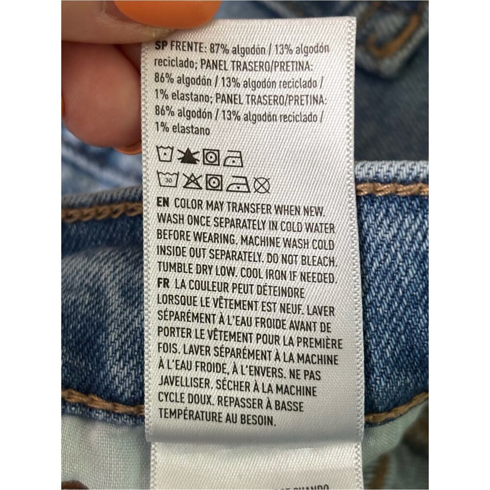American Eagle Outfitters Light Blue Stovepipe Jeans Size 0 Short - Picture 11 of 11